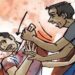 प्रेमी और पति के बीच हुआ झगड़ा, प्रेमी ने पति को चाकू मारकर किया घायल