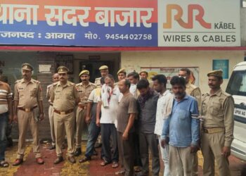 सदर थाना पुलिस ने पकड़े सात शातिर चोर