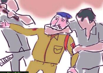 बदमाशों को पकड़ने गई पुलिस पर होटल संचालक और उनके पुत्र ने बोला हमला