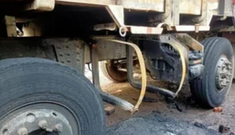 टीपी नगर में ट्रक की डीजल टैंक में वेल्डिंग के दौरान धमाका