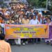 टीईटी अनिवार्यता के विरोध में यूटा ने निकाला मशाल जुलूस