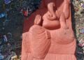 सिरफिरे ने की गणेश जी की मूर्ति क्षतिग्रस्त