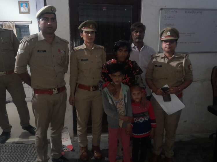 पुलिस ने गायब हुई दो बच्चियां 4 घंटे में खोज निकालीं