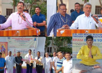 योग शिविर सप्ताह में गांव से लेकर शहर तक लोग करते नजर आ रहे योग