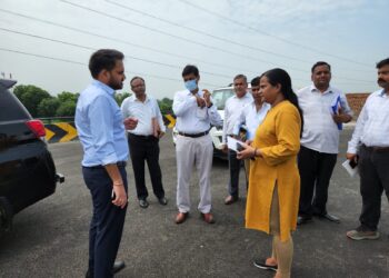 एडीए उपाध्यक्ष और सचिव ने किया इनर रिंग रोड फ्लाईओवर का निरीक्षण