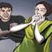 डाउनटाउन कैफे में डांस करती महिला से छेड़छाड़