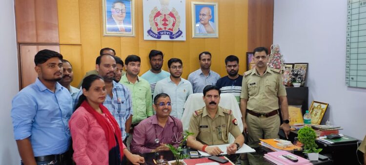 कमला नगर थाने में अधिकतर पुलिसकर्मियों का बीपी हाई