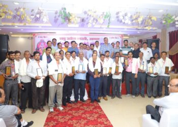 लघु उद्योग भारती ने विश्वकर्मा जयंती पर 50 श्रमजीवियों का किया सम्मान