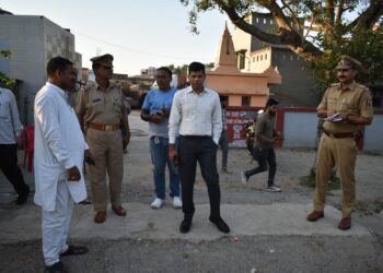 एसएसपी ने किया अछनेरा थाने का निरीक्षण