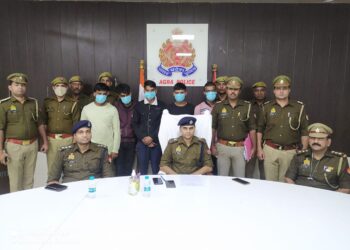 सिकंदरा थाना पुलिस ने पांच चोरों को पकड़ा