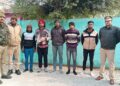 गैंगस्टर एक्ट में वांछित पांच आरोपी एक साथ पुलिस के चढ़े हत्थे