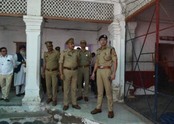पुलिस कमिश्नर ने किया जगदीशपुरा थाने का निरीक्षण