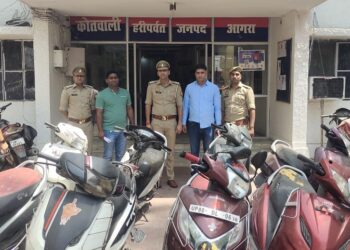 हरीपर्वत पुलिस ने चार शातिर वाहन चोर पकड़े