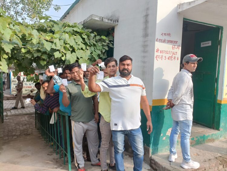 राम नाम की पट्टिका को लेकर भाजपा और सपा प्रत्याशी में विवाद