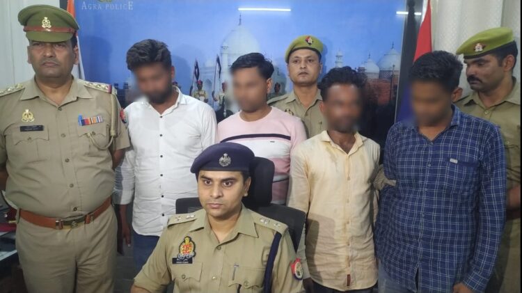 टप्पेबाजी करने वाले गिरोह को छत्ता पुलिस ने पकड़ा