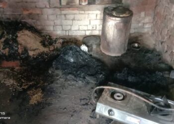 खाना बनाते समय लीक हुए सिलेंडर से लगी घर में आग