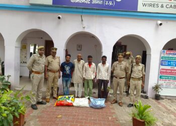 मलपुरा पुलिस ने पकड़े चार शातिर चोर