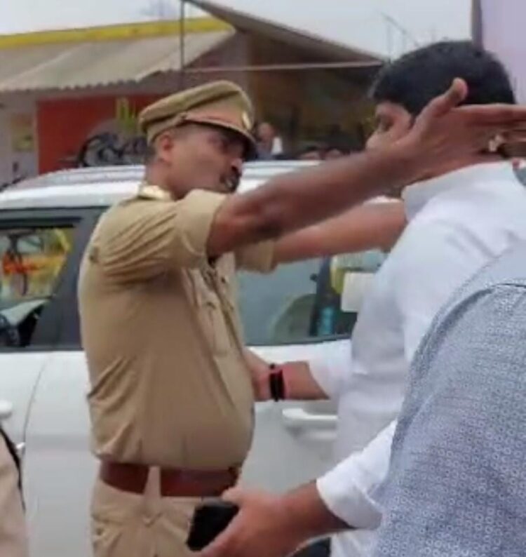 सांसद और सिकंदरा थाने के इंस्पेक्टर क्राइम के बीच नोकझोंक का वीडियो वायरल