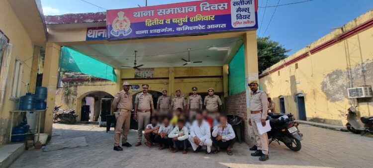 शाहगंज में एक ही दिन में पकड़े गए एक दर्जन वारंटी