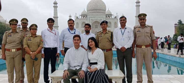 इंडोनेशिया गणराज्य के प्रतिनिधिमंडल ने ताजमहल की खूबसूरती का दीदार किया