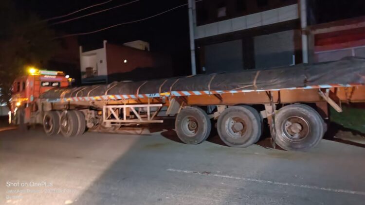 गोली मारकर ट्रक लूटने के प्रयास की सूचना से हड़कंप