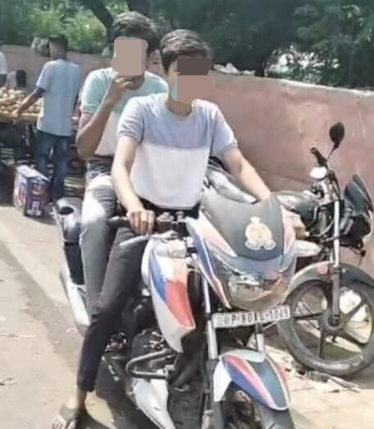 आगरा कमिश्नरेट में पुलिसकर्मियों की जगह किशोर चला रहे  चीता