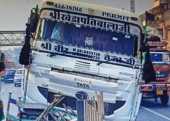 आरटीओ चेकिंग के दौरान हाइवे पर हुआ हादसा, लगा लंबा जाम