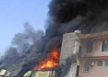 इंडस्ट्रीयल एरिया में दवा गोदाम में लगी भीषण आग, लाखों का नुकसान