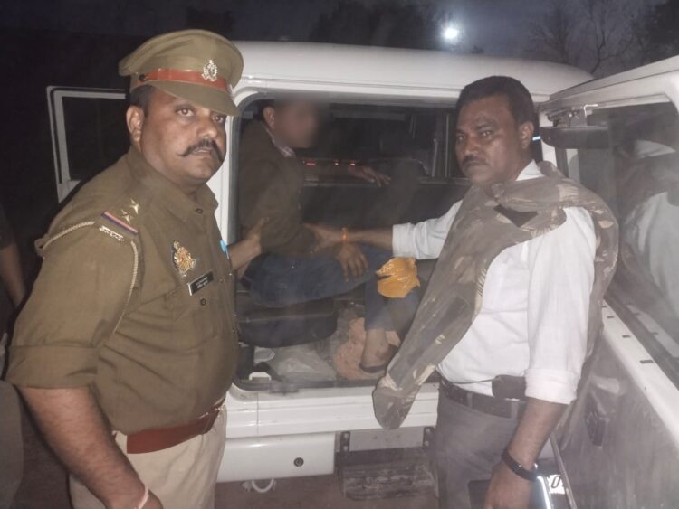 बाबरिया गिरोह का इनामी बदमाश पुलिस की मुठभेड़ में घायल, गिरफ़्तार
