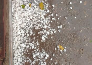 खेरागढ़, सैंया में तेज आंधी तूफान के साथ बारिश हुई, ओले गिरे