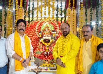 ओम शांति साईं धाम- शनि देव मंदिर में खाटू श्याम की हुई प्राण प्रतिष्ठा