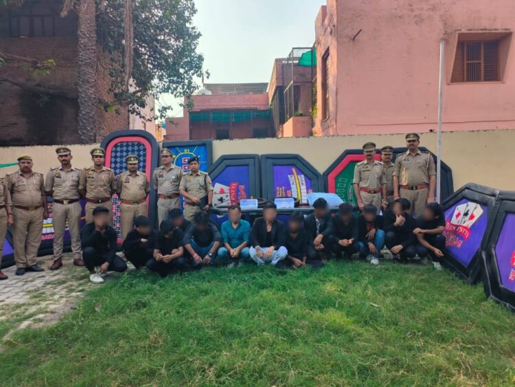 जुआ खिलाने के लिए दिल्ली से कैसिनो टीम बुलाई गई थी, 13 गिरफ्तार