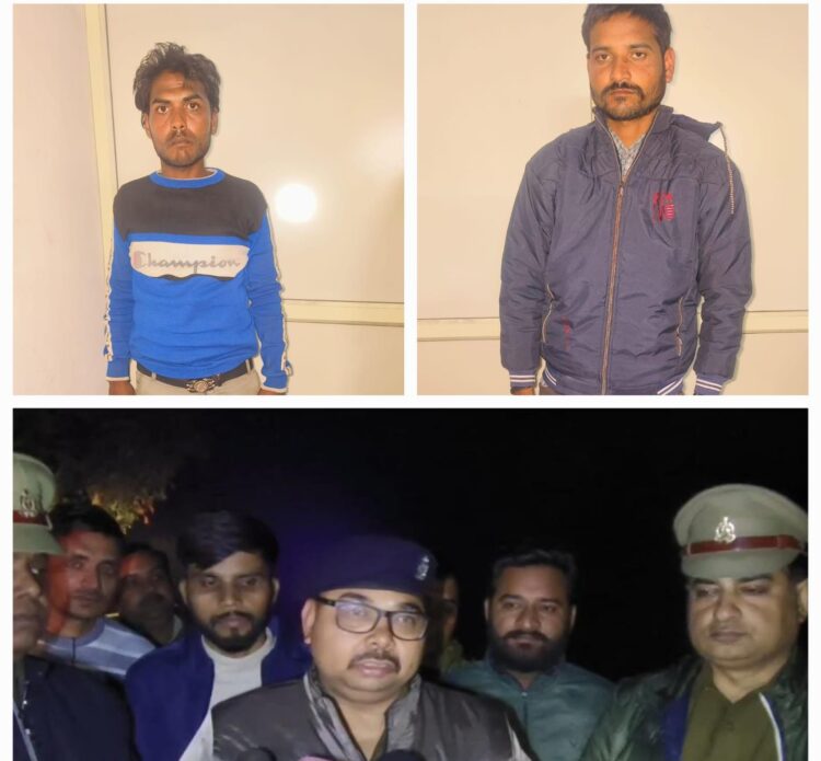 शमसाबाद पुलिस ने भाई बहन से लाखों रुपए के जेवर लूटने वाले बदमाश मुठभेड़ में पकड़े