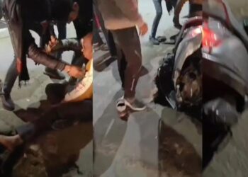 नगर निगम की लापरवाही से स्कूटी सवार की चली गई जान
