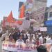 राज्यसभा सांसद रामजीलाल सुमन का विद्यार्थी परिषद ने फूंका पुतला, लगाए मुर्दाबाद के नारे