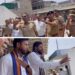आंबेडकर की फोटो लगी टाइल्स देख भड़के भीम आर्मी के कार्यकर्ता, पुलिस से धक्का मुक्की