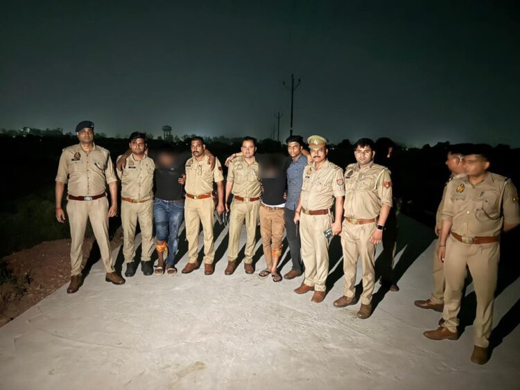 बीती रात दो जगह हुई मुठभेड़, तीन बदमाशों के पैर में लगी गोली, पुलिस ने दबोचा