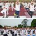 अंतर्राष्ट्रीय योग दिवस पर ताजनगरी में शहर से लेकर देहात तक लोग योग करते हुए आए नजर