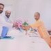 कोठी मीना बाजार में प्रस्तावित शिवाजी स्मारक के लिए मुख्यमंत्री से मिले मंत्री योगेंद्र उपाध्याय