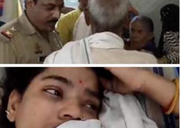 कब्जा कराने पहुंची ट्रान्स यमुना पुलिस ने मचाया तांडव, दबिश के दौरान महिला छत से गिरी, हंगामा