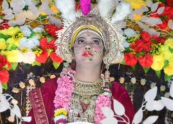 माता सीता का सुसज्जित मंगल डोला झूमते हुए निकला