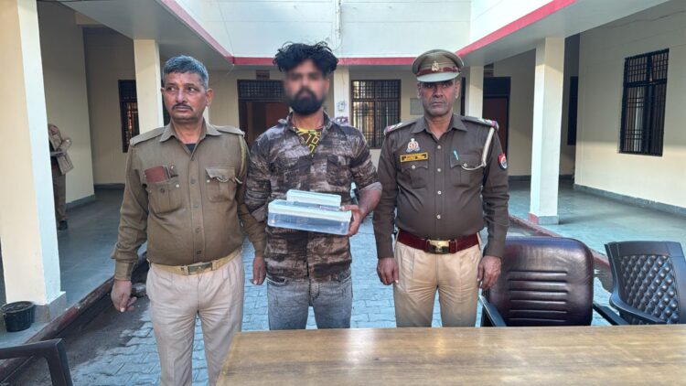 कारोबारी को धमकाकर चौथ मांगने वाले आरोपी को सिकंदरा पुलिस ने पकड़ा