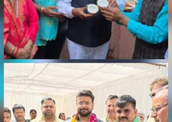 सांसद नवीन जैन ने अपनी सांसद निधि के 53 लाख रुपए की लागत से किया सड़कों का शिलान्यास