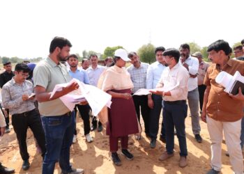 रहनकलां क्षेत्र में विकसित की जा रही टाउनशिपों का एडीए उपाध्यक्ष ने किया निरीक्षण