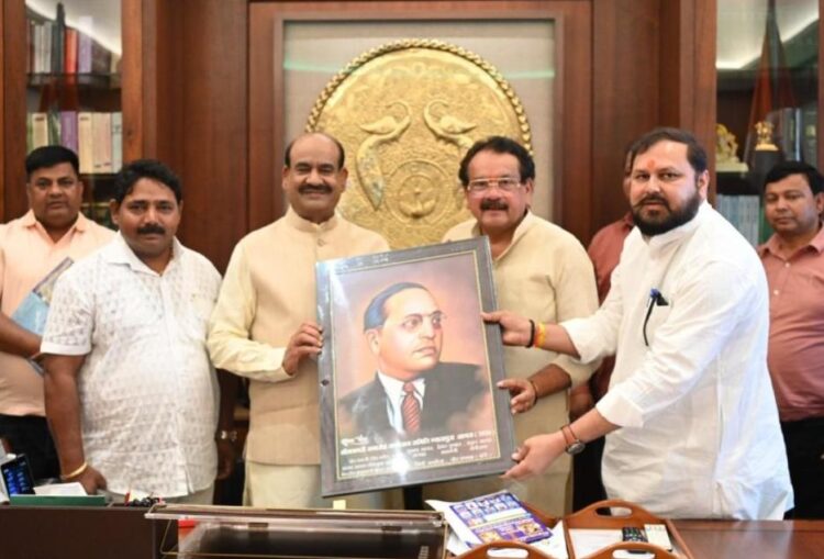 भीमनगरी के उद्घाटन के लिए लोकसभा अध्यक्ष ओम बिरला को दिया गया निमंत्रण