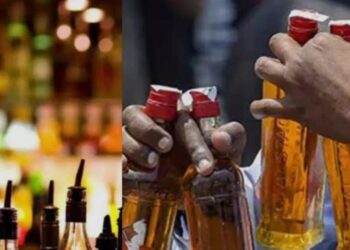 विजय नगर में घर में सस्ती शराब से नकली महंगी शराब बनाने की फैक्ट्री चलते पकड़ी गई