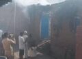 फाउंड्री नगर में मकान में लगी आग से दो सिलेंडर फटे