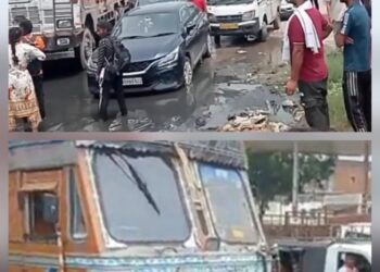 एत्मादपुर में कावड़ खंडित होने पर कावड़ियों ने नेशनल हाईवे पर लगाया जाम, किया हंगामा