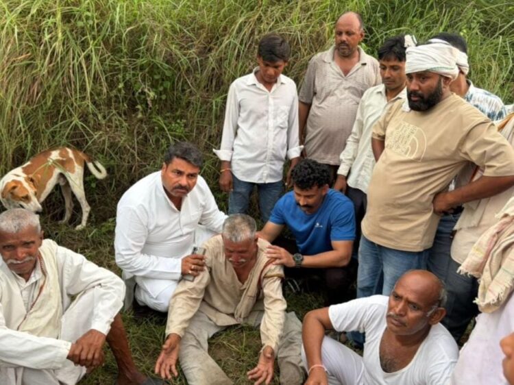 खारी नदी में पानी पिलाने के लिए नदी में उतारी गईं 18 भैंसें जलकुम्भी में फंसी