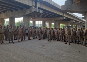यूजीसी रोलबैक प्रदर्शन को देखते हुए चप्पे-चप्पे पर पुलिस रही तैनात, हाईवे छावनी में रहा तब्दील, प्रदर्शनकारियों से पुलिस की नोकझोंक